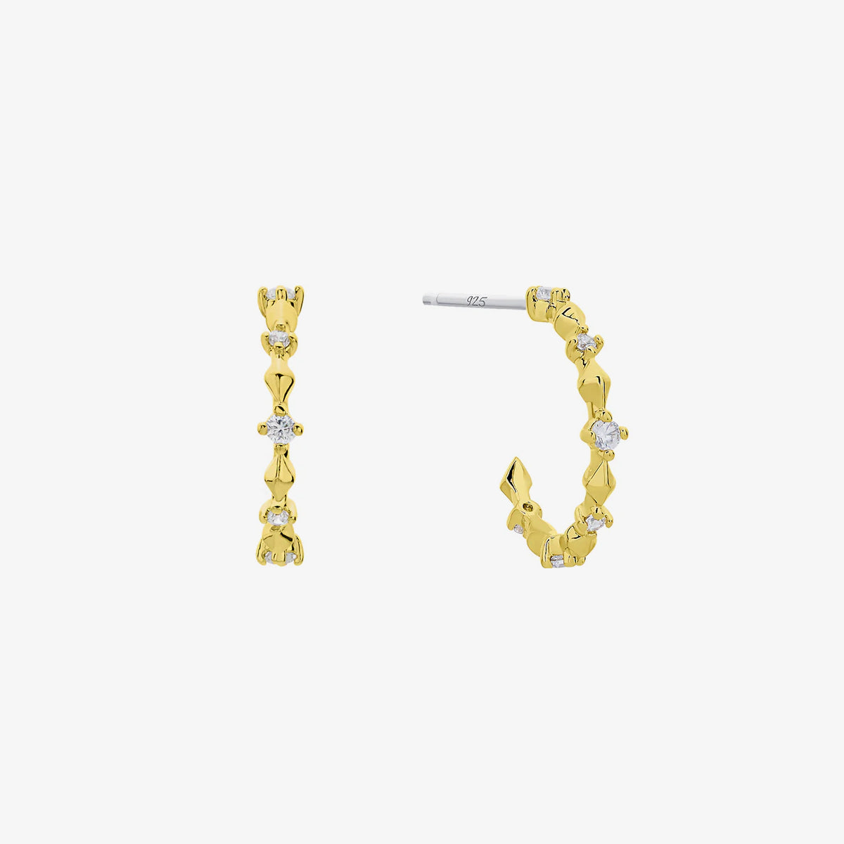 Cubic Hoop Earrings for Women - Trendy Geometric Jewelry for Everyday Wear & Special Occasions