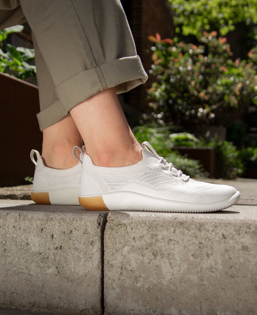 Women's KNX Knit Sneakers - Star White & Moonlite Mauve | Comfortable Casual Shoes for Walking, Running & Everyday Wear