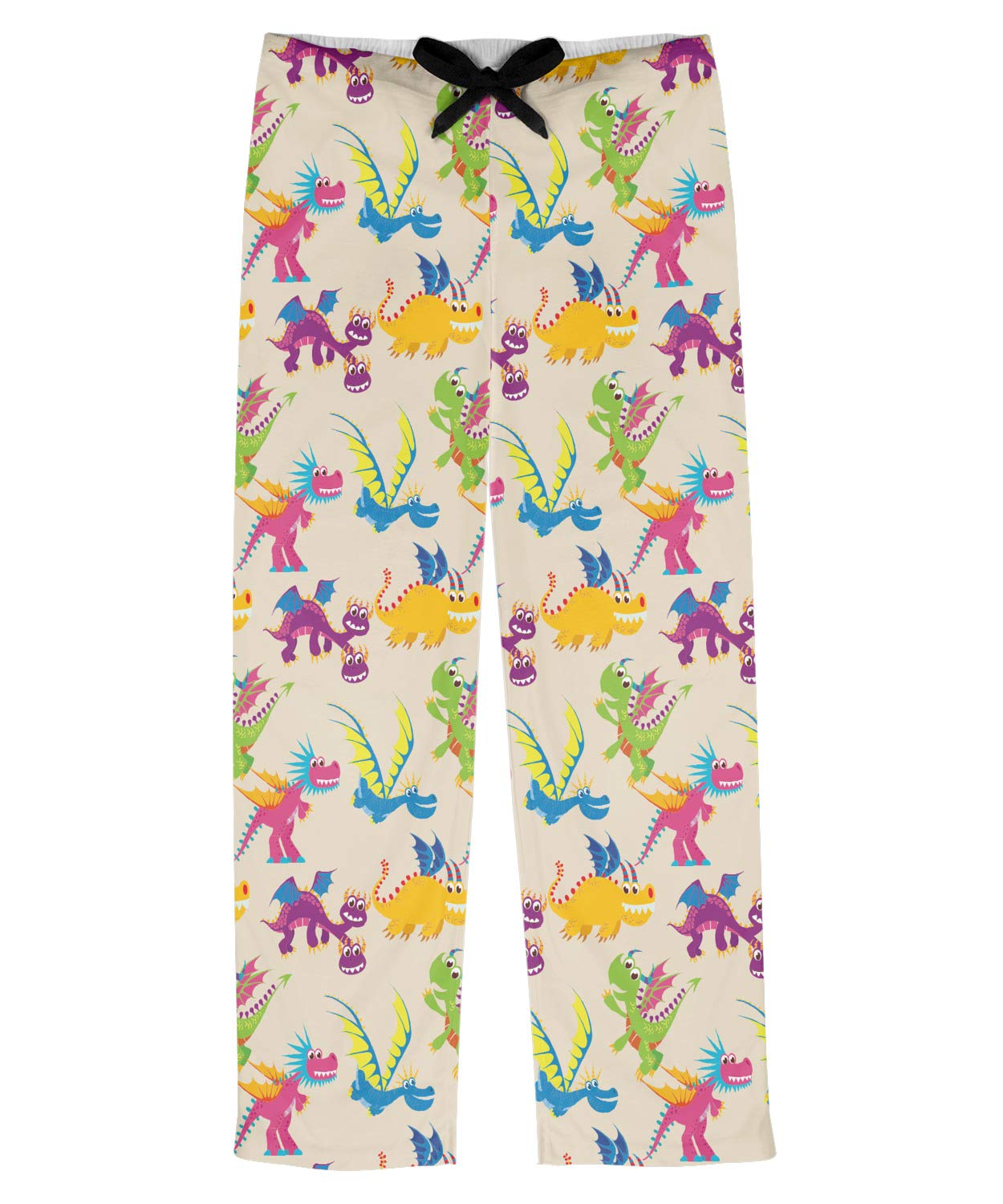 Men's Dragon Print Pajama Pants - Soft & Comfortable Sleepwear for Lounge, Home & Gifts