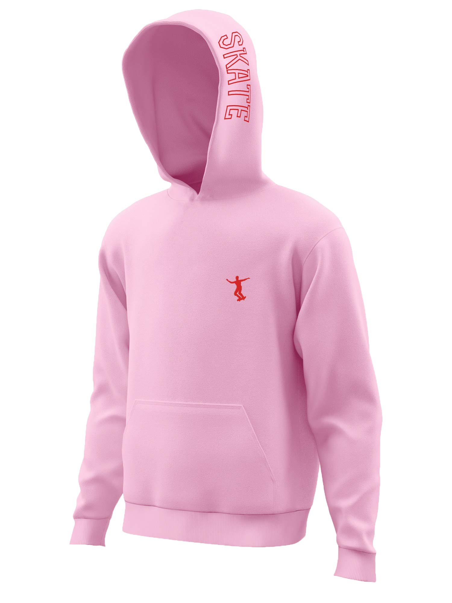 Daxton Youth Unisex Skateboarder Design Hoodie - Mid-weight Fleece Sweatshirt for Boys & Girls - Perfect for Skateboarding, Streetwear, and Casual Outfits