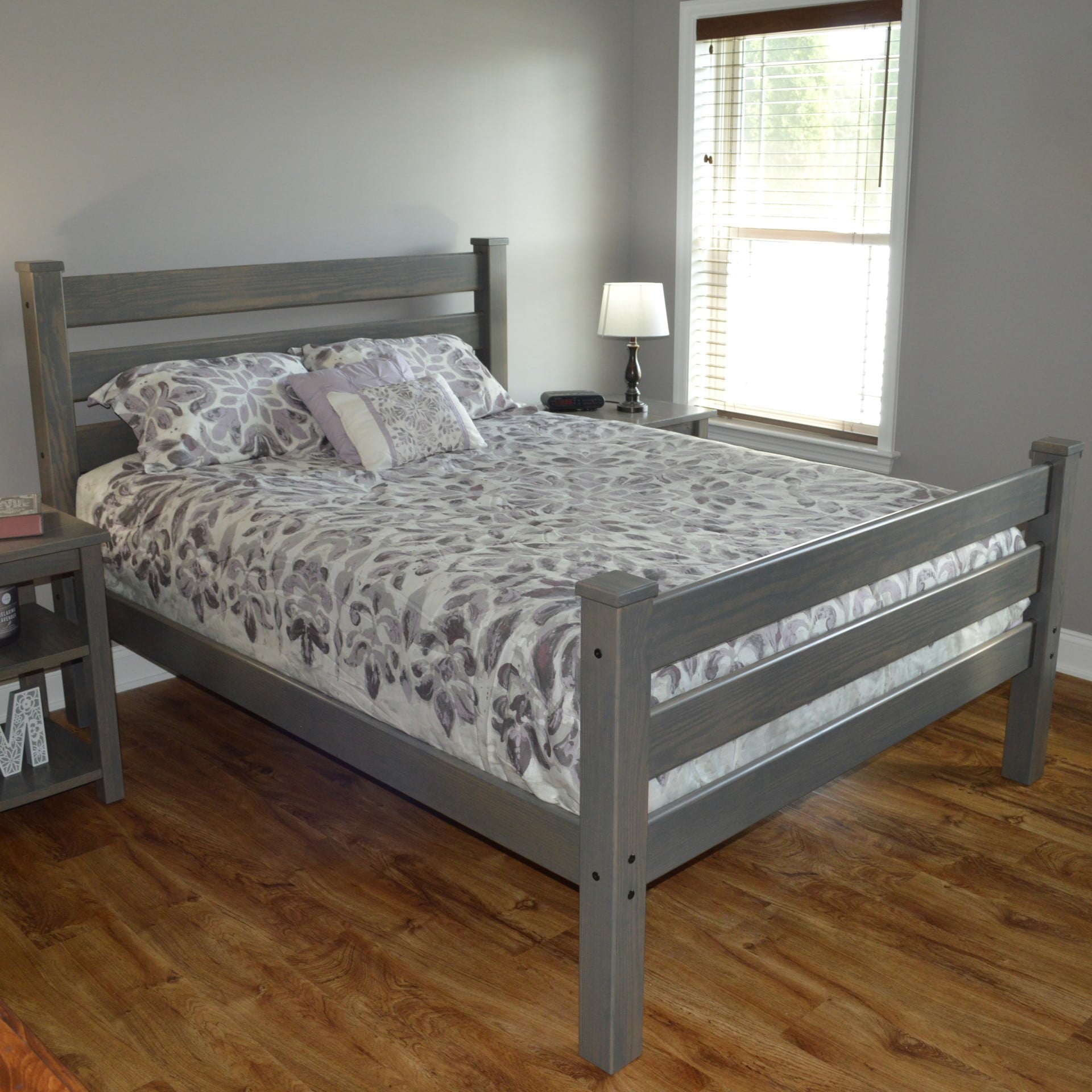 Homestead Bed Frame - Twin, Full, Queen Size Wooden Platform Bed with Headboard - Perfect for Kids, Guest & Master Bedrooms