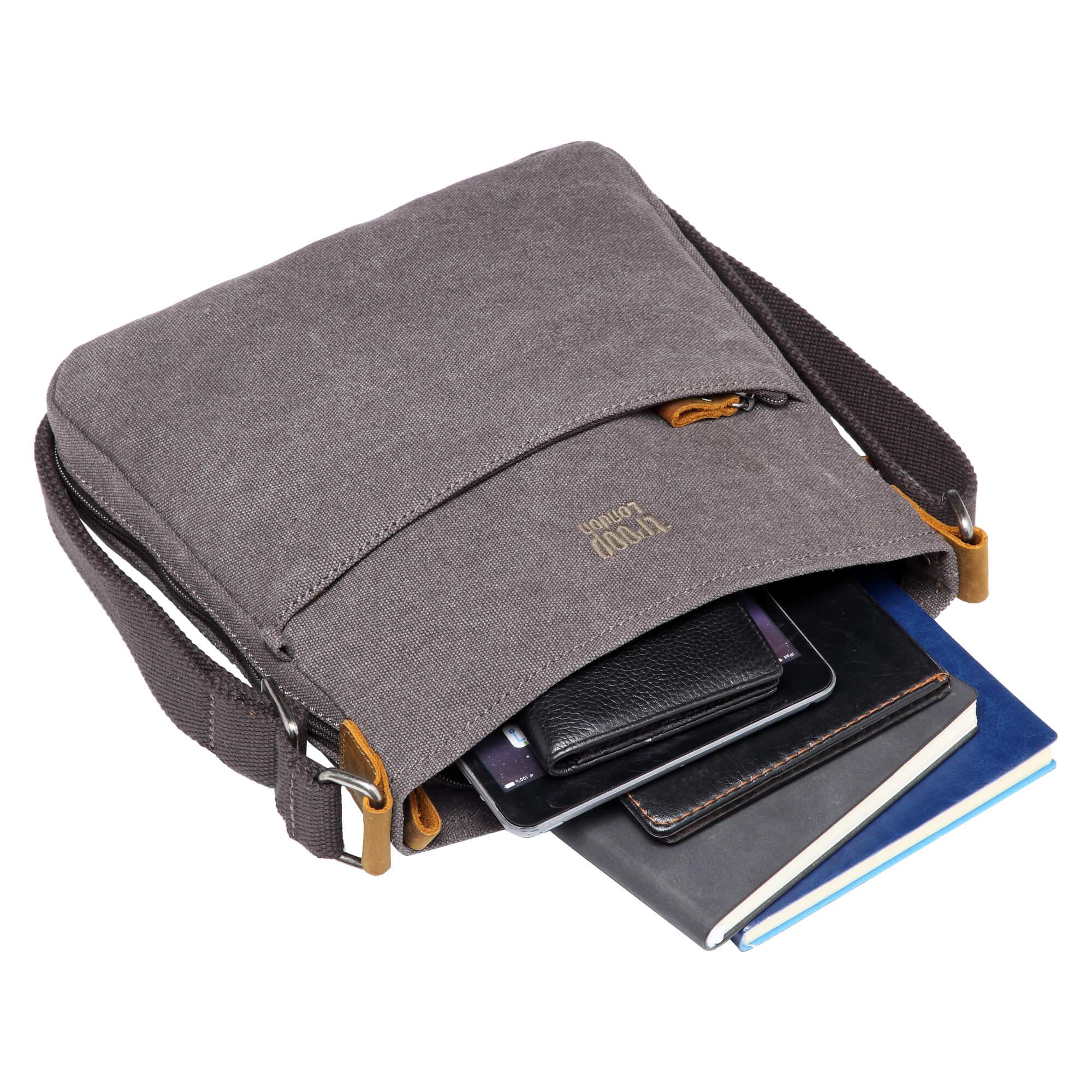 Troop London Classic Canvas Crossbody Bag for Men & Women - Stylish & Durable Shoulder Bag for Travel, Work & Everyday Use