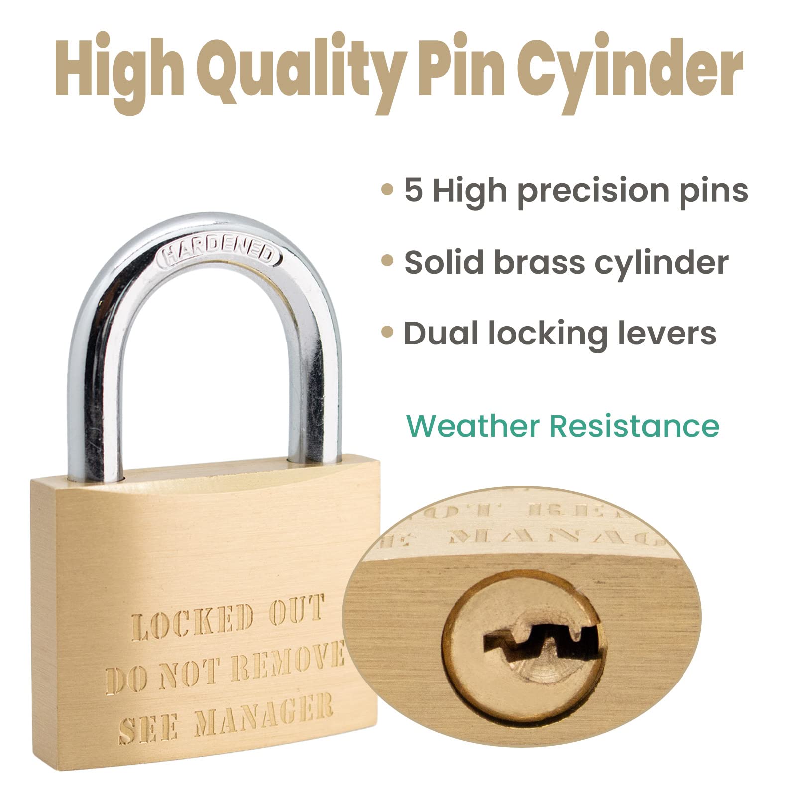 **10 Pack Solid Brass 50mm (2