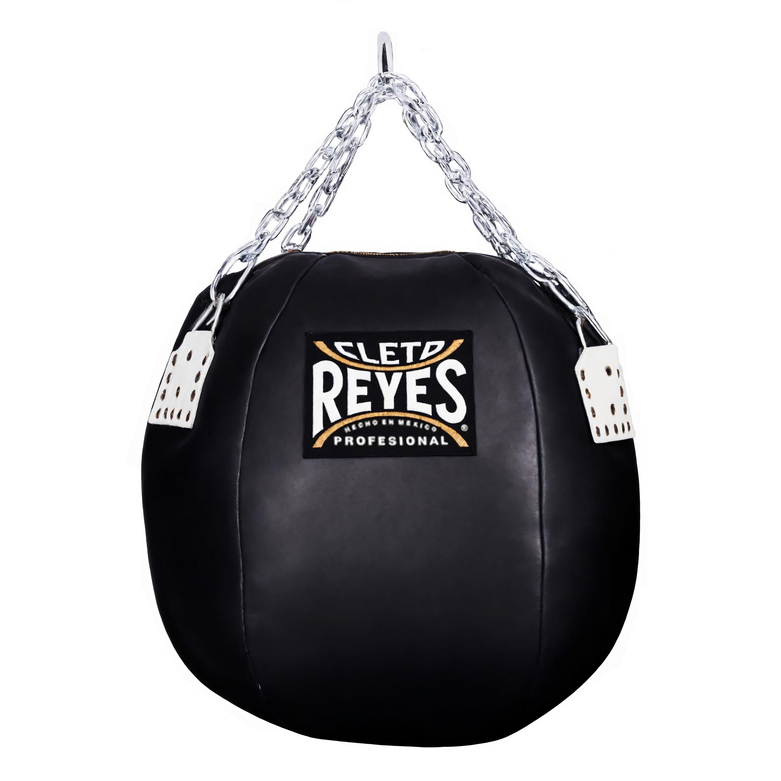 Cleto Reyes Heavy Punching Bag for Boxing Training - Professional MMA, Kickboxing & Muay Thai Equipment - Durable Vinyl Leather Construction (Black) - Perfect for Home Gyms & Martial Arts Studios