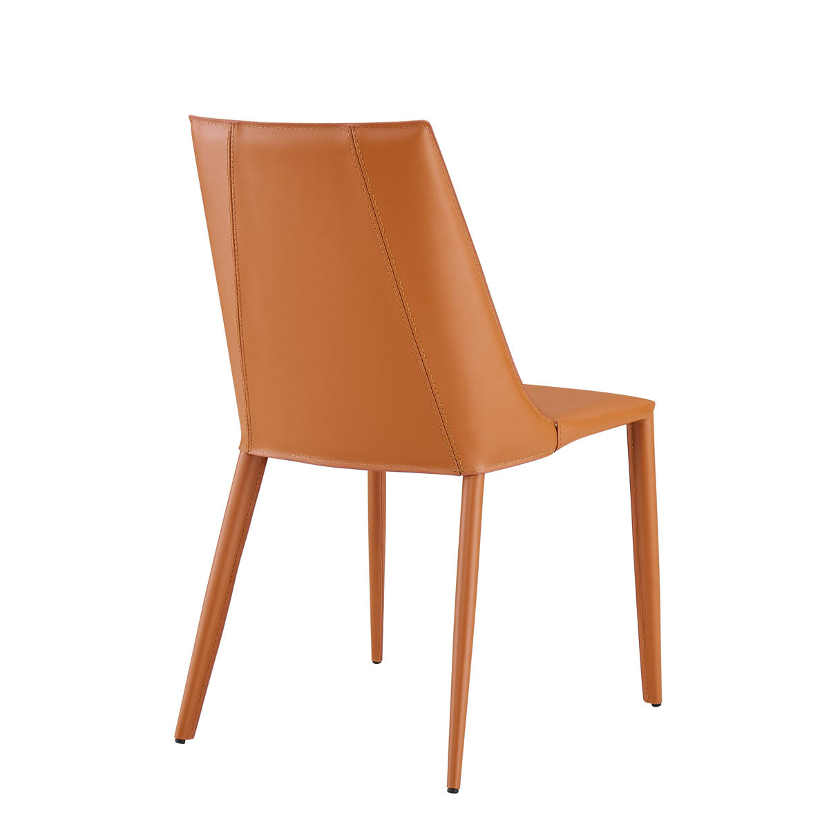 Kalle Side Leather Dining Chair - Modern & Comfortable Leather Seat for Kitchen, Dining Room, Restaurant - Perfect for Home Decor & Entertaining