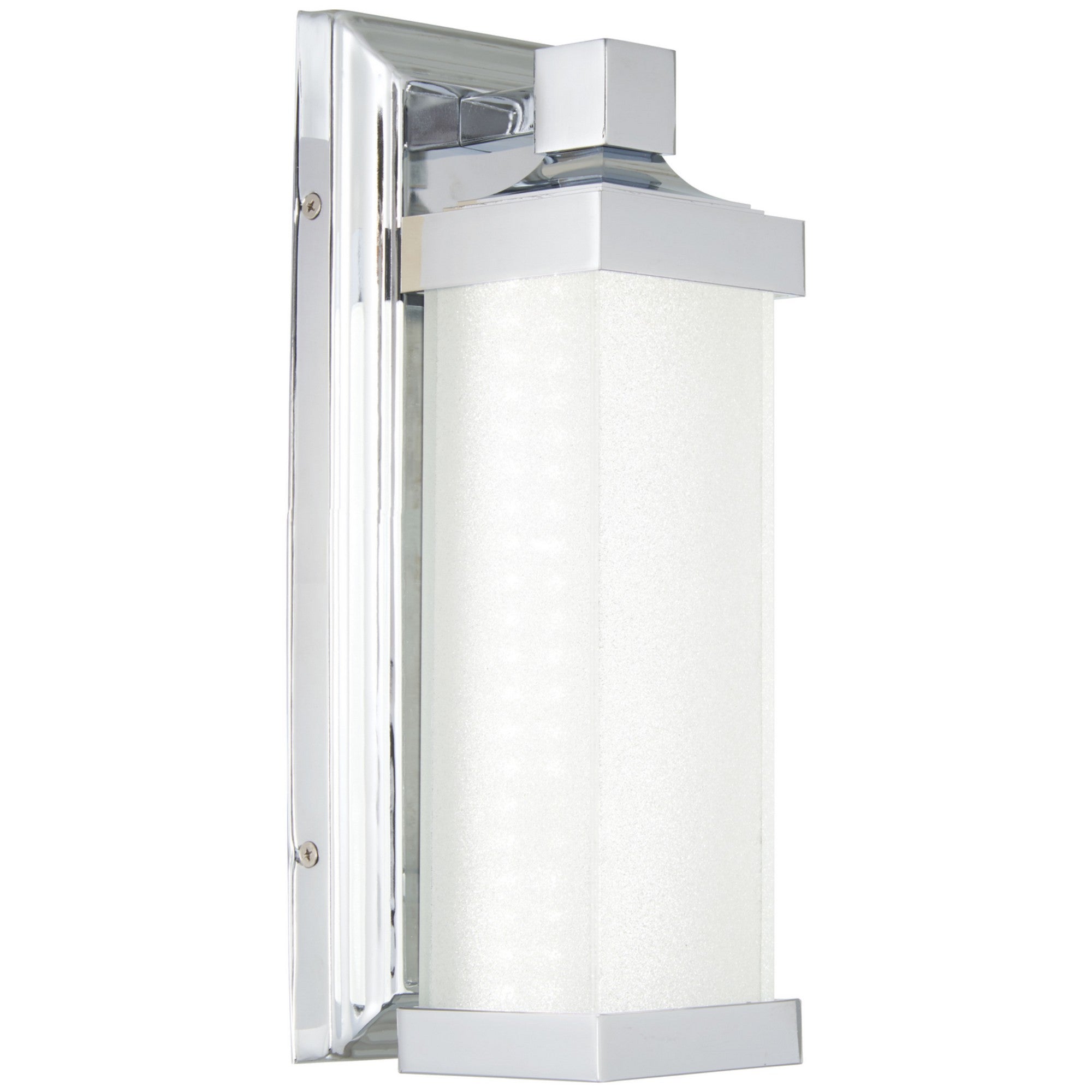 13 Inch LED Wall Light with Chrome Finish - Modern Energy-Efficient Lighting for Bedroom, Living Room, and Hallway Decor