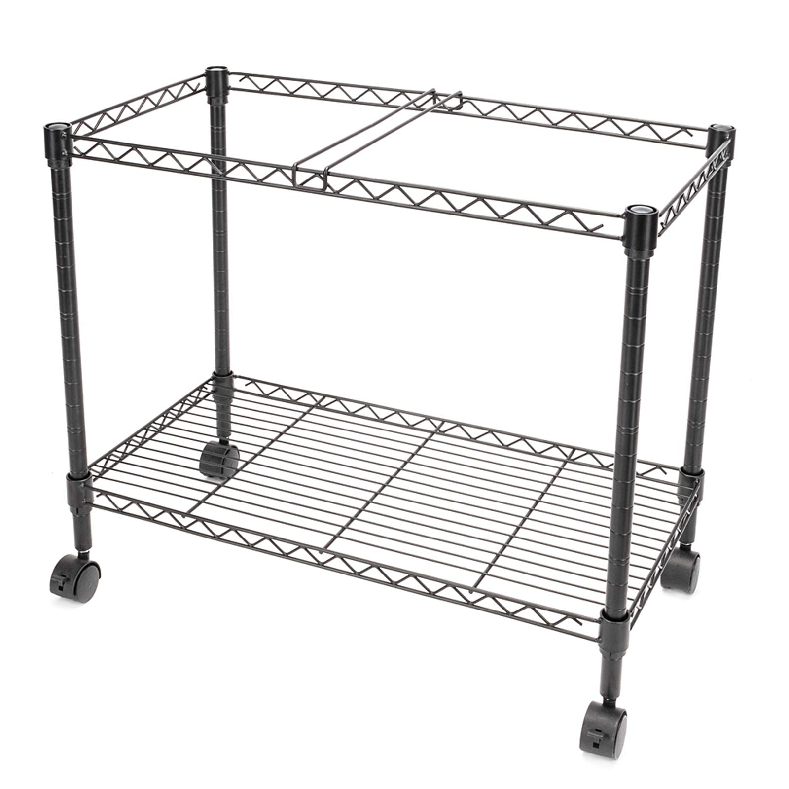 Ochine Mobile Wire Filing Cart - Portable Rolling File Cart with Metal Frame for Letter/Legal Size Documents | Compact Storage Solution for Office, Home & Classroom | 1/2-Tier Organizer