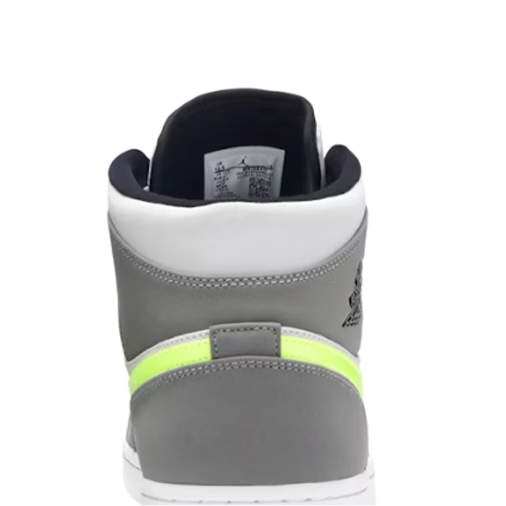 Air Jordan 1 Mid 'Gunsmoke Volt' Basketball Shoes - Men's High-Top Sneakers for Streetwear & Casual Style | Perfect for Basketball, Gym & Everyday Wear