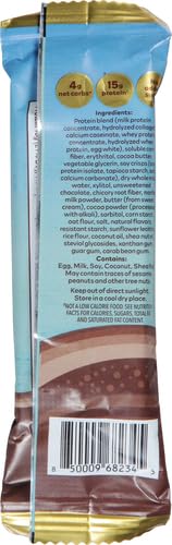 NICKS Protein Bars Chocolate Crispy Nougat - 15g Protein, Keto Snacks for Fitness & Travel