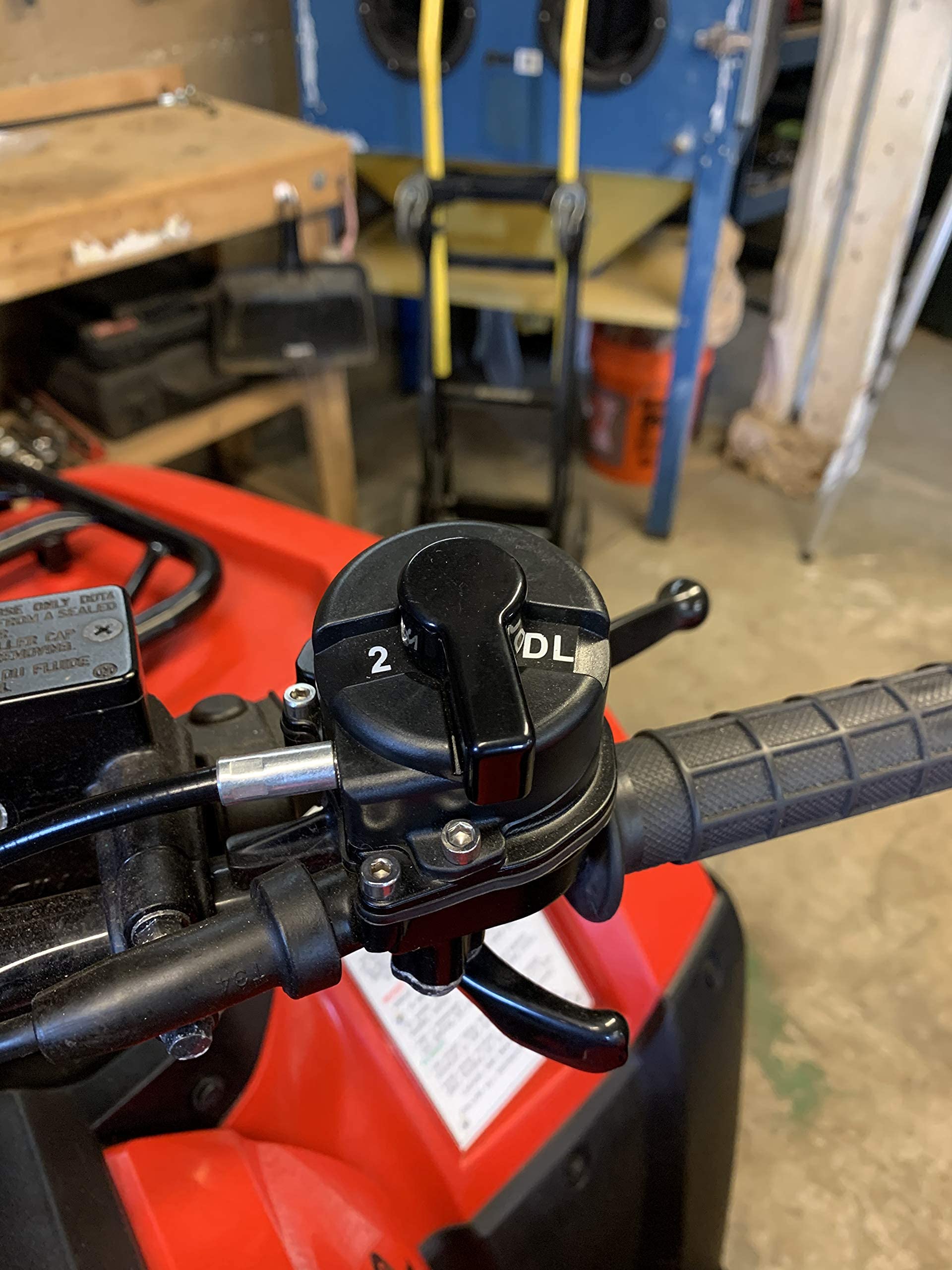 Manual Sure 4 Actuator Kit with Tank Lever & LED Display - Compatible with Honda Foreman & Rubicon ATVs - Perfect for Off-Roading & Utility Work