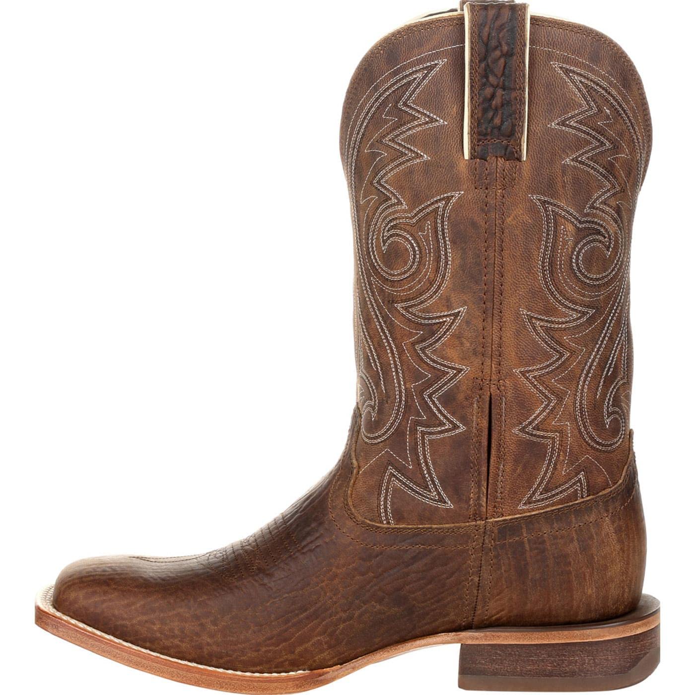Durango Arena Pro Worn Saddle Western Boots for Men - Genuine Leather Cowboy Boots with Comfortable Fit - Perfect for Rodeo, Horseback Riding & Country Fashion