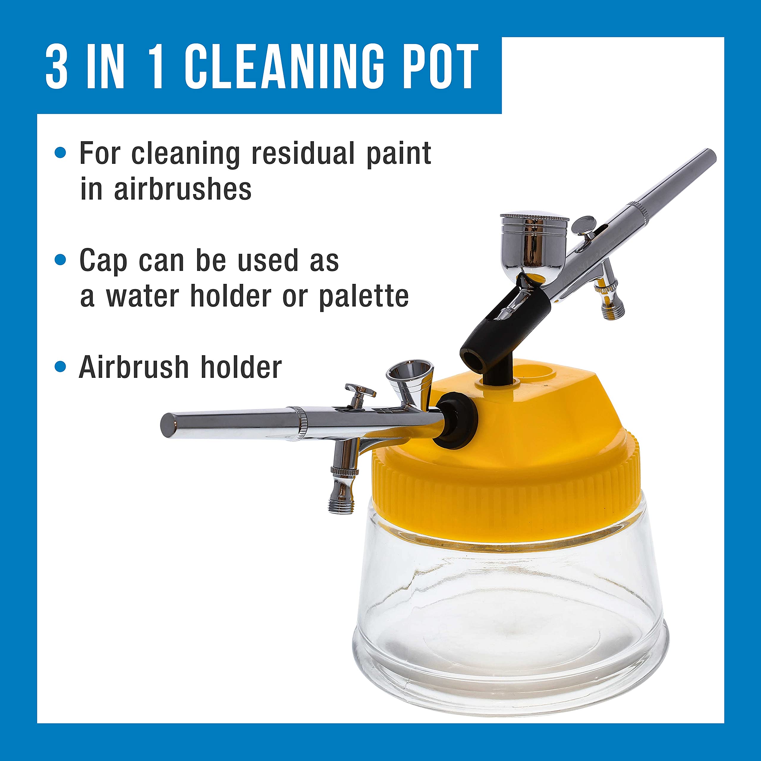 Airbrush Cleaning Kit with Solution & Tools for Artists & Hobbyists