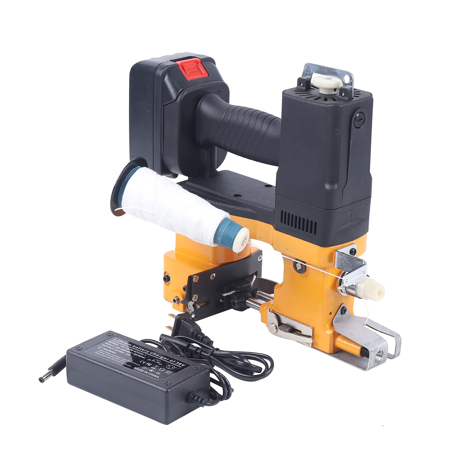 **Industrial Portable Electric Bag Closer Sewing Machine – Handheld Bag Sealer with Charger & Thread – Ideal for Sack Sealing, Packaging, and DIY Projects**    *(Use Cases: Perfect for farms, warehouses, food packaging, and home sewing projects.)*