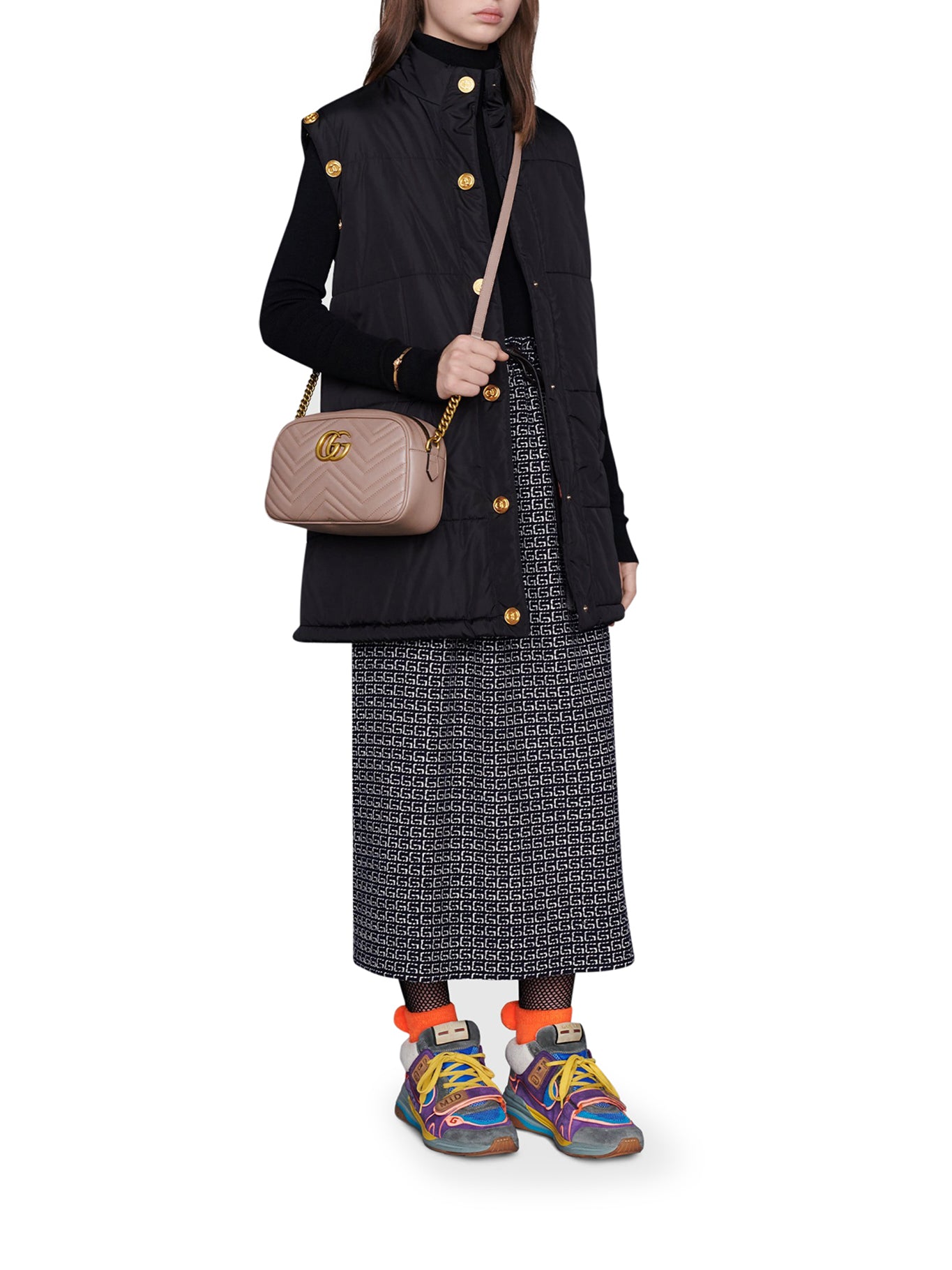 GG Marmont Small Shoulder Bag for Women - Luxury Leather Crossbody Purse with Chain Strap, Perfect for Date Night, Work & Travel | Gucci Inspired Handbag