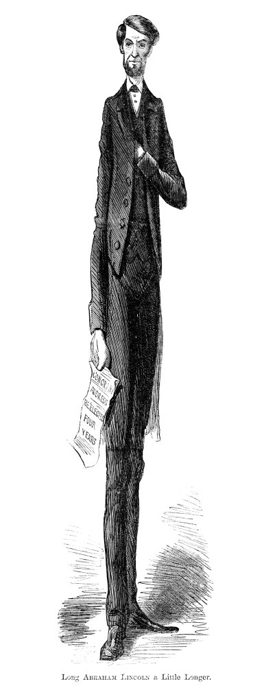 Lincoln Cartoon 1864 - Abraham Lincoln Caricature for History Lovers