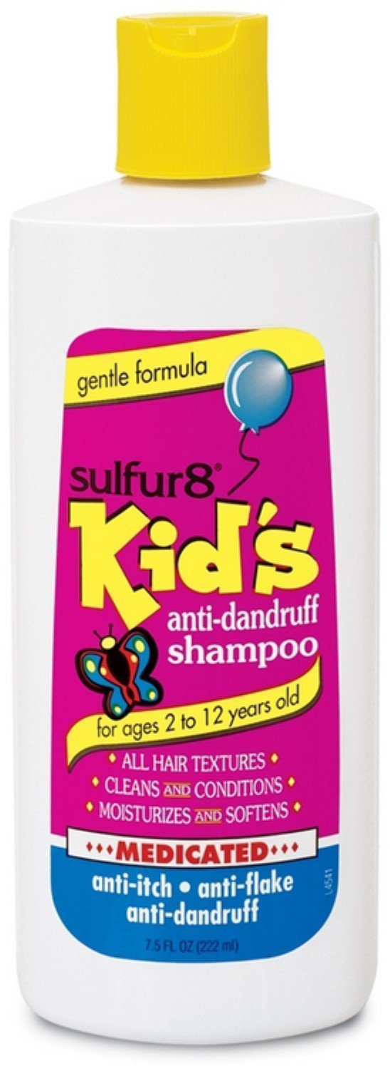 Sulfur8 Kids Medicated Anti-Dandruff Shampoo for Children - 7.5 oz | Gentle Scalp Treatment for Flakes & Itch Relief | Perfect for Daily Use & Sensitive Skin