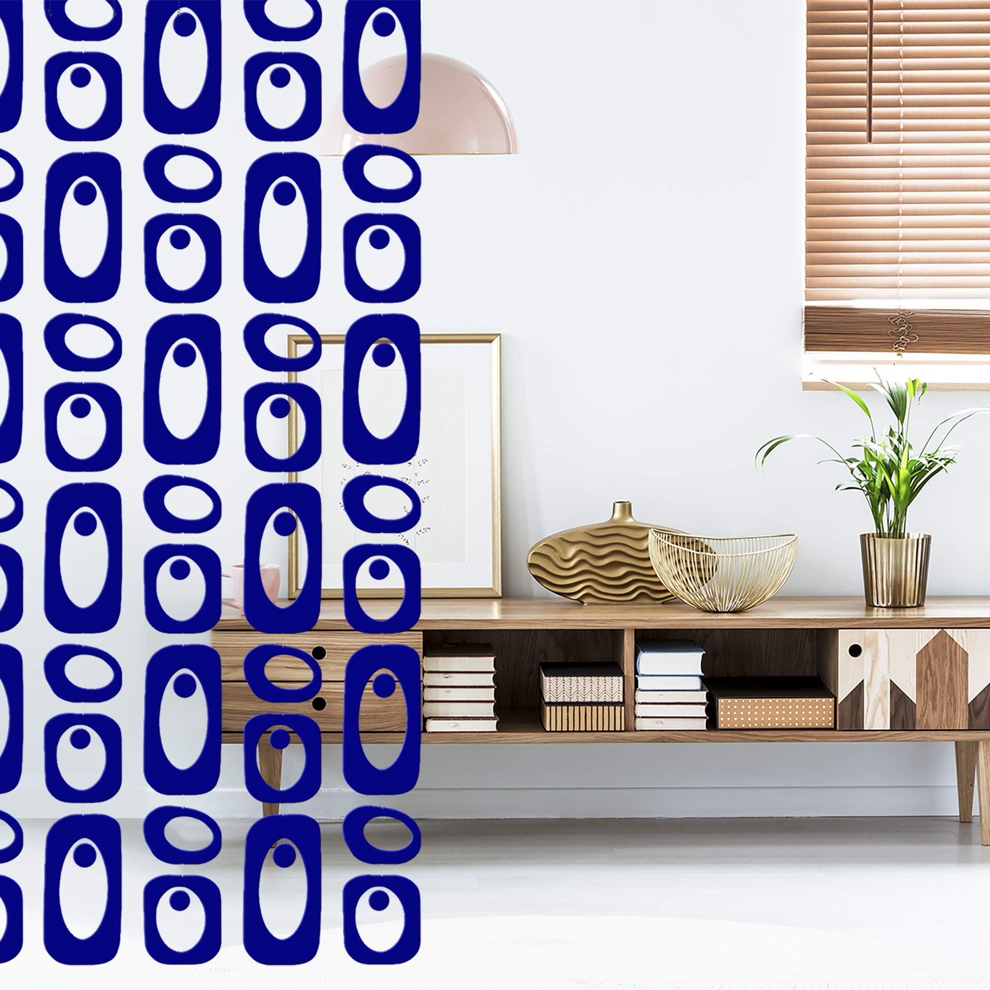 Stylish Navy Blue Room Divider DIY Kit - Mid Century Modern Home Decor - 30