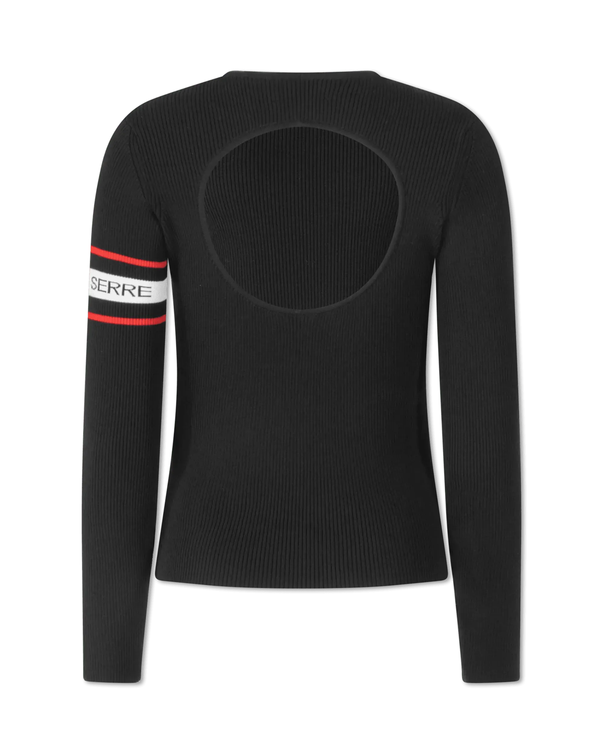 Open Back Ribbed Crewneck Sweater for Women - Soft & Stretchy Knit Pullover - Casual Fall & Winter Fashion - Perfect for Layering, Office Wear & Date Nights