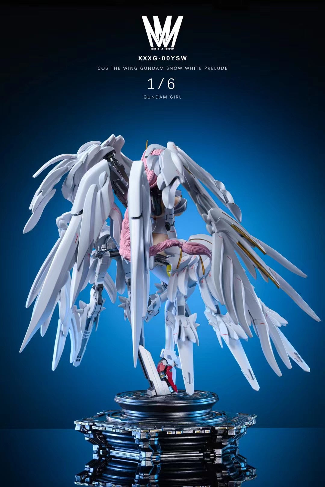 MMS Studio The Wing Gundam Girl - Anime Model Kit for Gundam Wing Fans | Perfect for Collectors & Display | DIY Building & Painting Hobby Project
