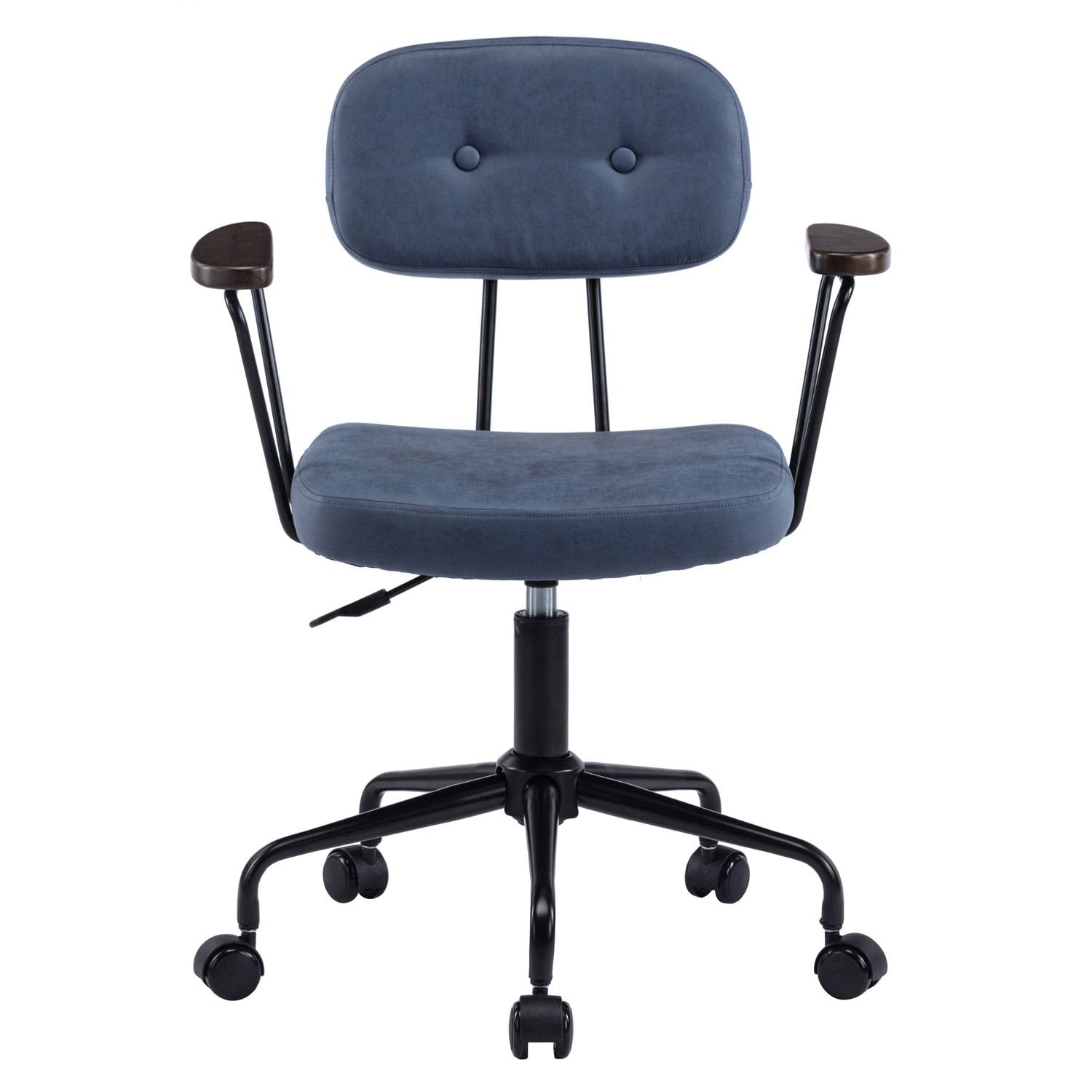 Modern Swivel Office Chair - Ergonomic Desk Chair for Living Room, Bedroom & Home Office - Navy Blue - Perfect for Work, Study & Relaxation
