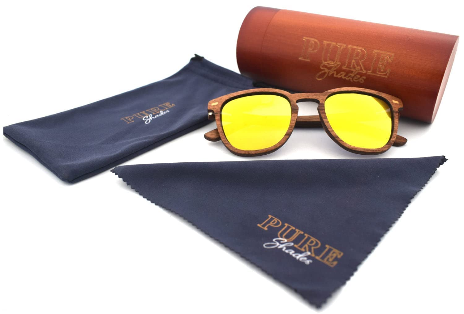 Polarized Wooden Sunglasses for Men & Women - UV400 Protection, Lightweight & Durable Circuit Design - Perfect for Outdoor, Driving, Beach & Fashion