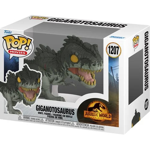 Jurassic World: Dominion Giganotosaurus Pop! Vinyl Figure - Collectible Dinosaur Toy for Fans, Movie Lovers & Decor - Perfect for Display, Gifts & Jurassic Park Themed Rooms