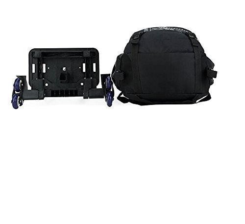 YUB Rolling Backpack with Wheels - Durable Trolley School Bag for Boys & Girls, Kids Travel Backpack in Blue - Perfect for School, Travel & Daily Use