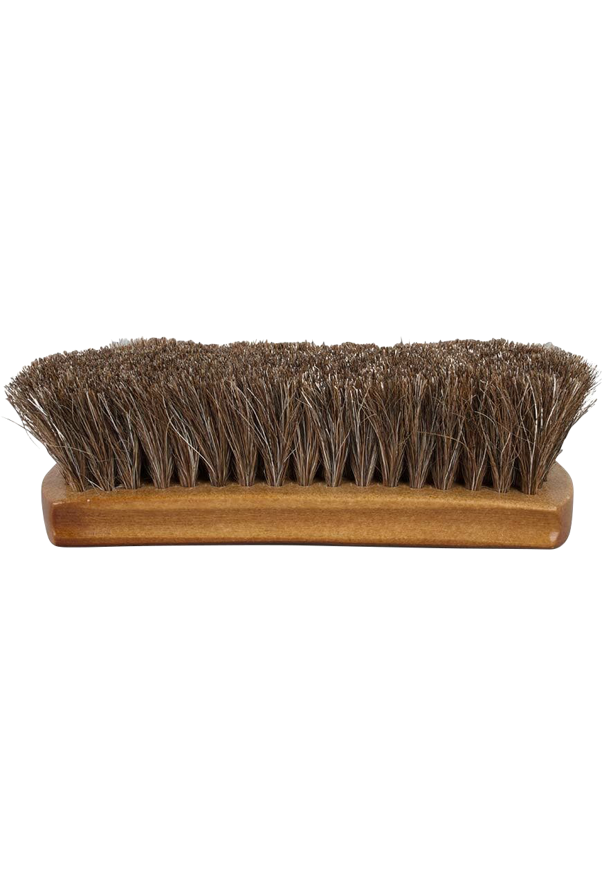 M&F Western Small Boot Brush - Durable Horsehair & Wooden Handle for Cleaning Cowboy Boots, Shoes & Riding Gear - Perfect for Ranch, Farm & Equestrian Use
