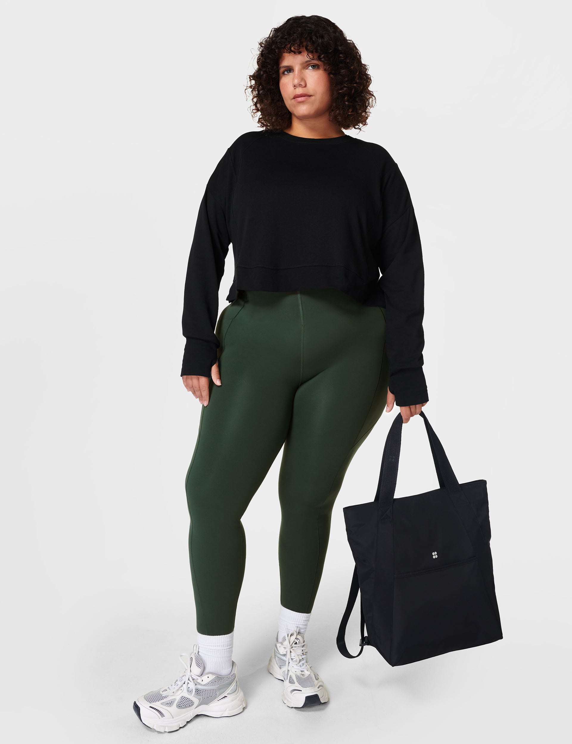 After Class Crop Sweatshirt - Black | Women's Casual Pullover Hoodie for School, Gym & Streetwear Fashion