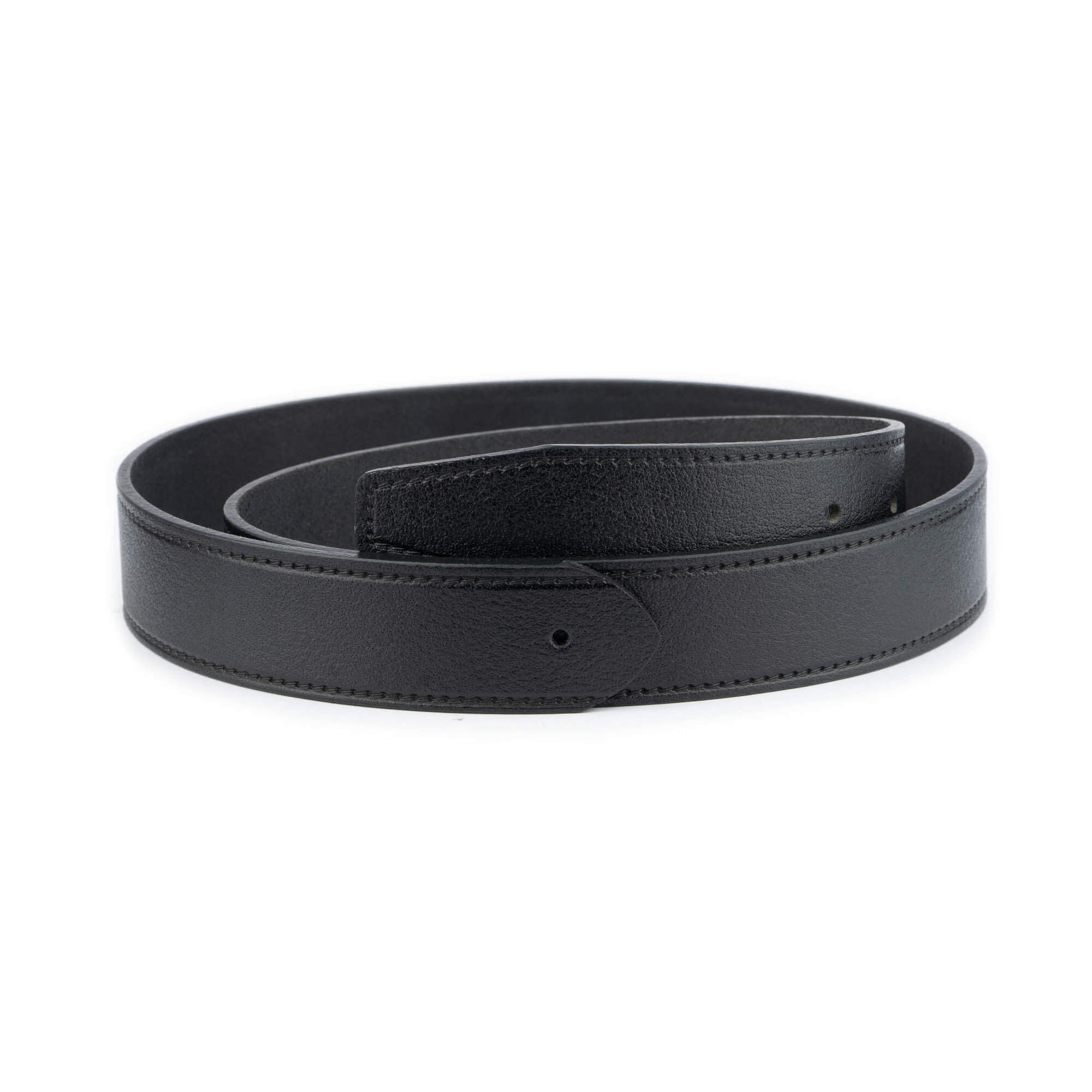 Genuine Leather Replacement Belt Strap for Dunhill Buckle - Black Men's Dress Belt - Perfect for Business, Office & Formal Occasions