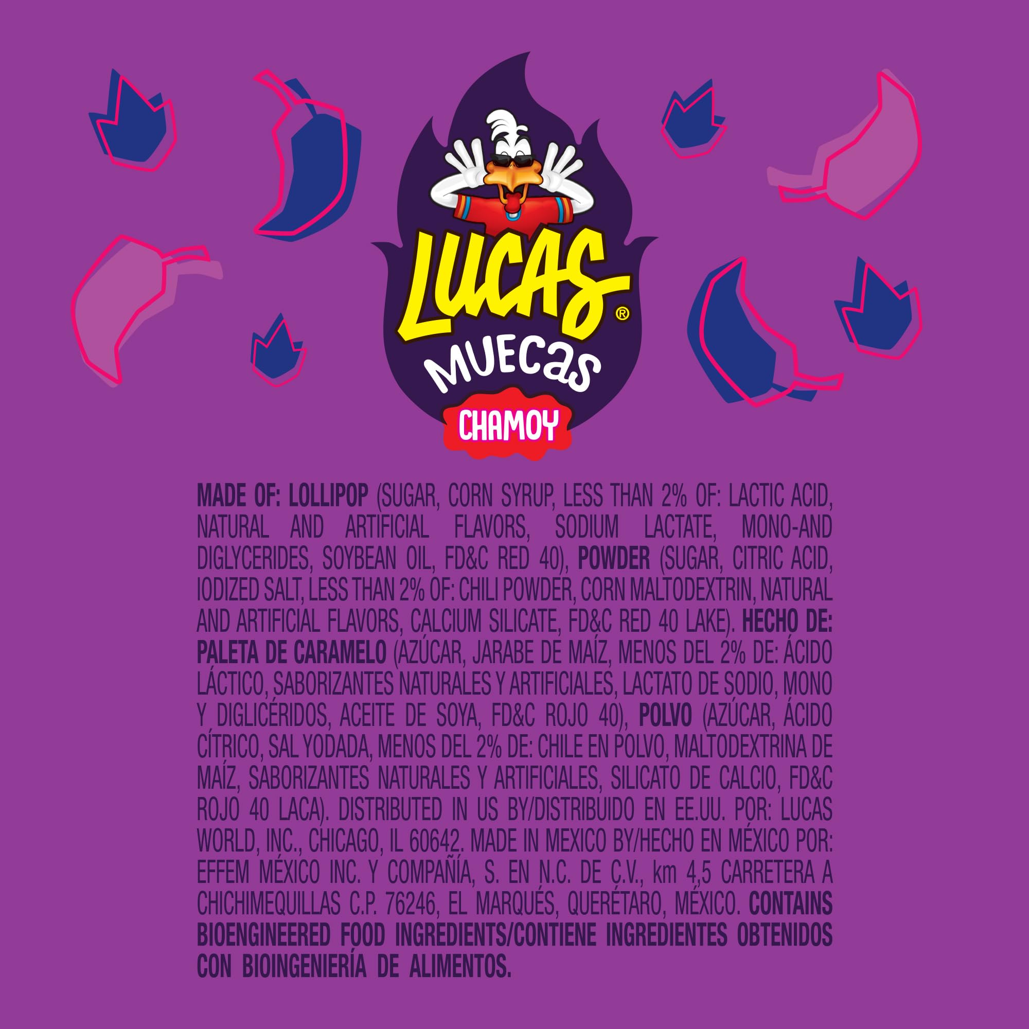 Lucas Muecas Lollipop Chamoy Flavor Candy - 10 Piece Pack (0.96oz) | Sweet & Spicy Mexican Treat for Snacks, Parties, Piñatas & Gifts | Perfect for Cinco de Mayo, Birthdays & Office Celebrations