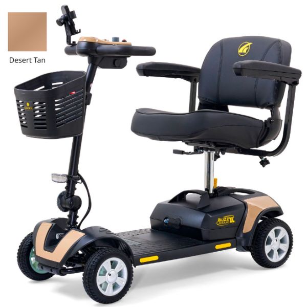 Golden Technologies Buzzaround XL 4-Wheel Mobility Scooter for Adults - Lightweight Electric Scooter with Comfortable Seat & Long Battery Life - Ideal for Shopping, Travel & Outdoor Activities