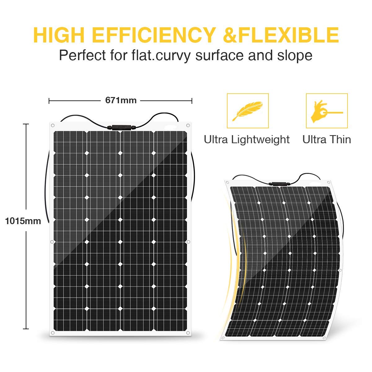1120W Solar & Wind Power Generator Kit - 6x120W Flexible Solar Panels + 400W Wind Turbine for Home, Cabin, RV, Off-Grid & Emergency Power Supply | Portable Renewable Energy System for Camping, Boating & Outdoor Adventures