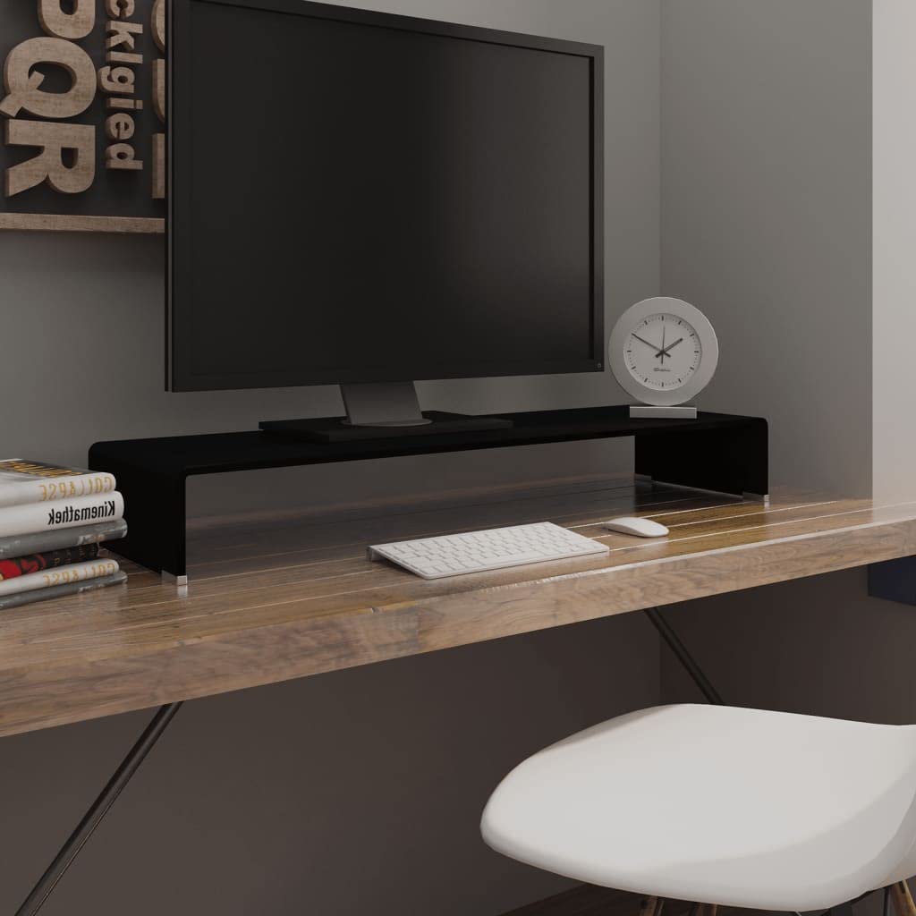 Premium Glass Monitor Stand Riser - 39.4