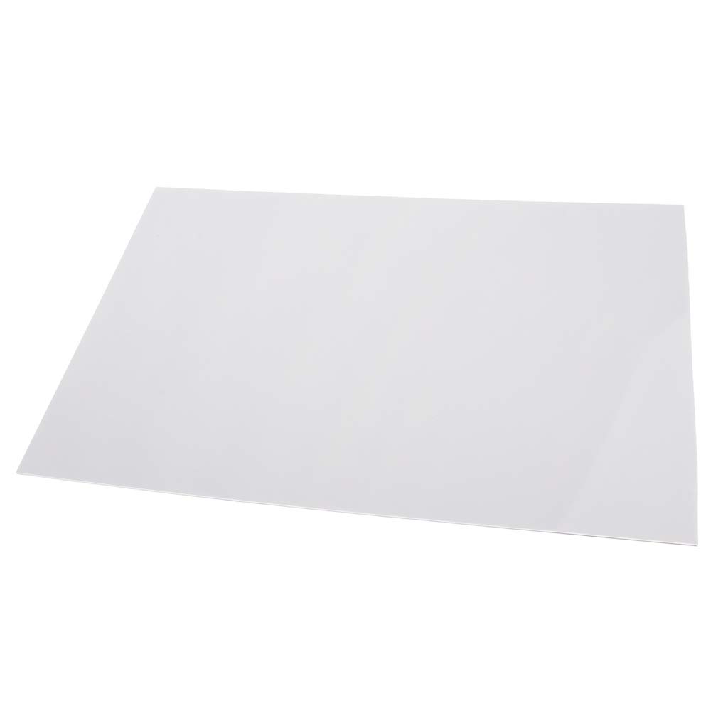 Gazechimp Premium Plastic Electric Guitar Pickguard Blank Sheet for DIY - White | Perfect for Custom Guitar Mods & Repairs