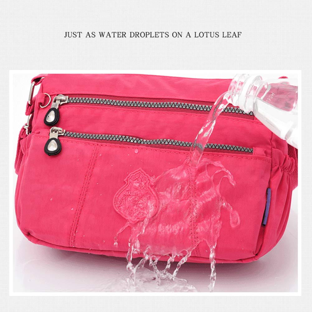 Waterproof Lightweight Nylon Shoulder Bag for Women - Crossbody Purse, Work & Travel Messenger Bag - Perfect for Commuting, Shopping & Daily Essentials