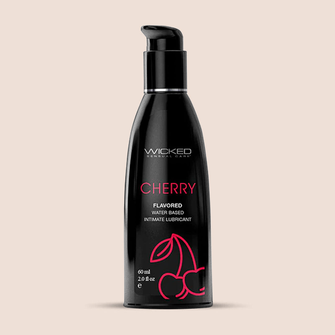 Wicked Aqua Flavored 2 oz Water Based Lubricant - Long Lasting & Hypoallergenic for Enhanced Intimacy & Massage