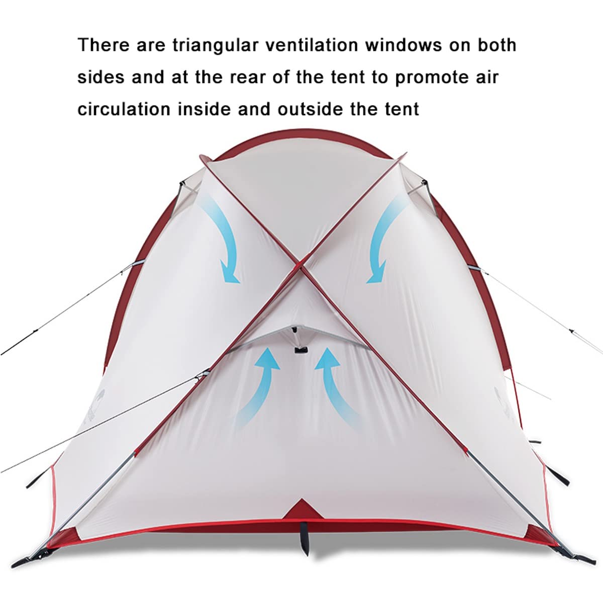 SEFAX 3-Person Camping Tent - Lightweight Portable Family Tent with Windproof Fabric, Easy Setup for Camping, Hiking, Backpacking & Outdoor Adventures | Perfect for Family Trips, Weekend Getaways and Wilderness Exploration