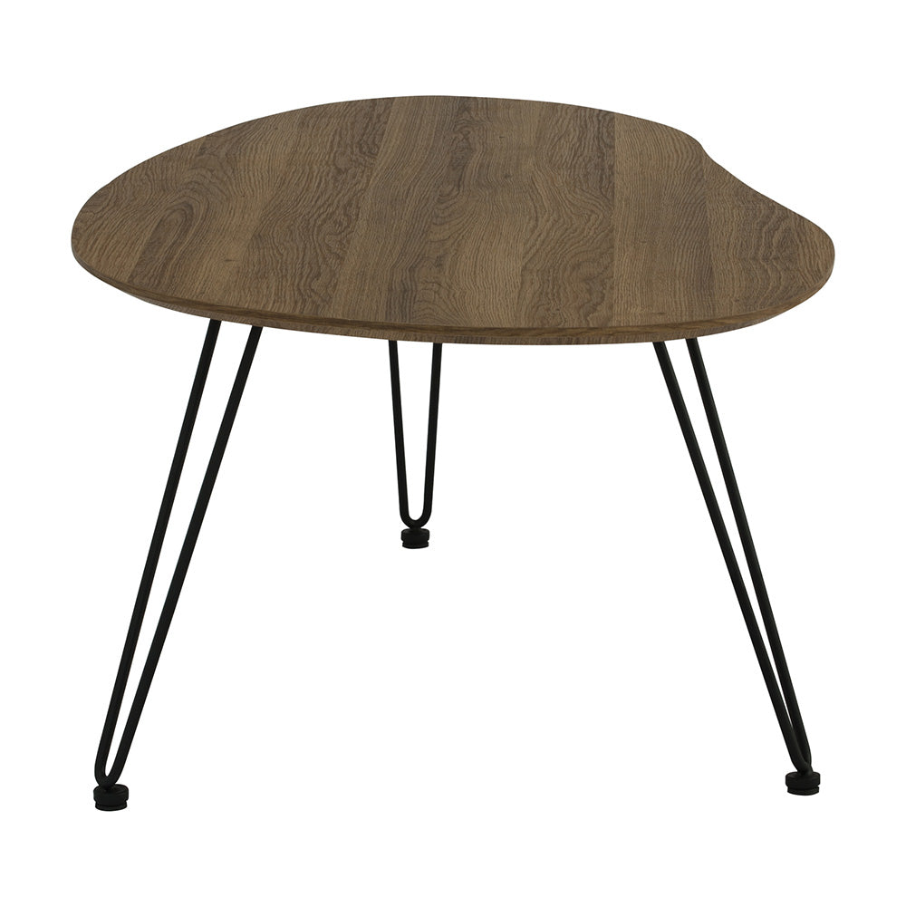 CORWIN Large Coffee Table 109cm - Solid Walnut Wood Modern Living Room Center Table for Home Decor & Entertaining