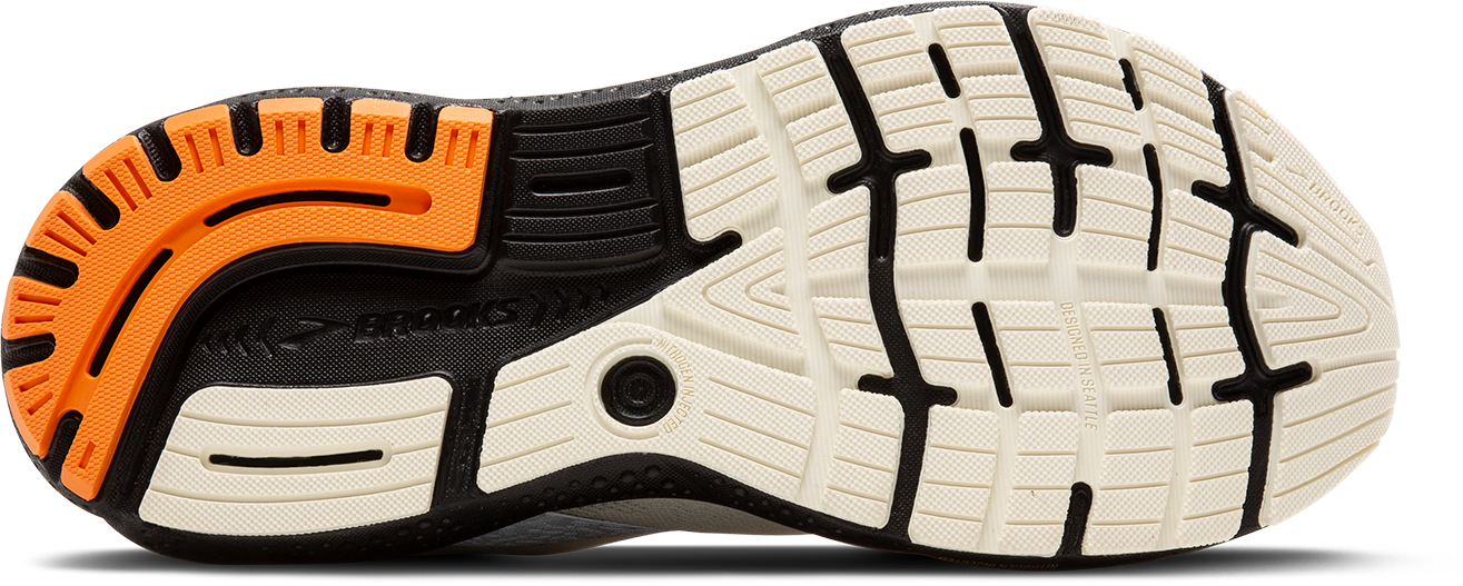 Nike Men's Ghost 16 Running Shoes - Lightweight Cushioned Sneakers for Jogging & Training (Ecru/Orange/Black) | Perfect for Road Running, Gym Workouts & Daily Wear