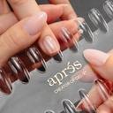 Apres Gel X Nail Tips - Sculpted Coffin & Square XX Long Swatch Set for Professional Nail Art | Perfect for Salon, Home Manicures & Special Occasions