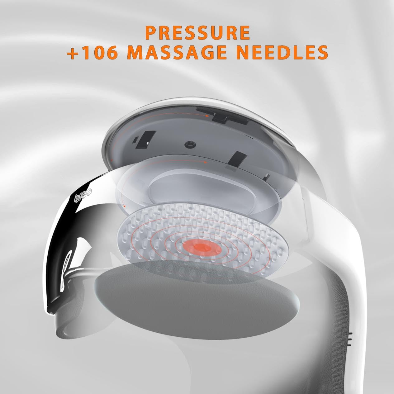 Breo iDream3 Rechargeable Head Massager with Scalp Massage & Remote Control - Relaxing Head and Neck Massager for Stress Relief, Tension Headaches - Perfect for Home, Office & Travel Use