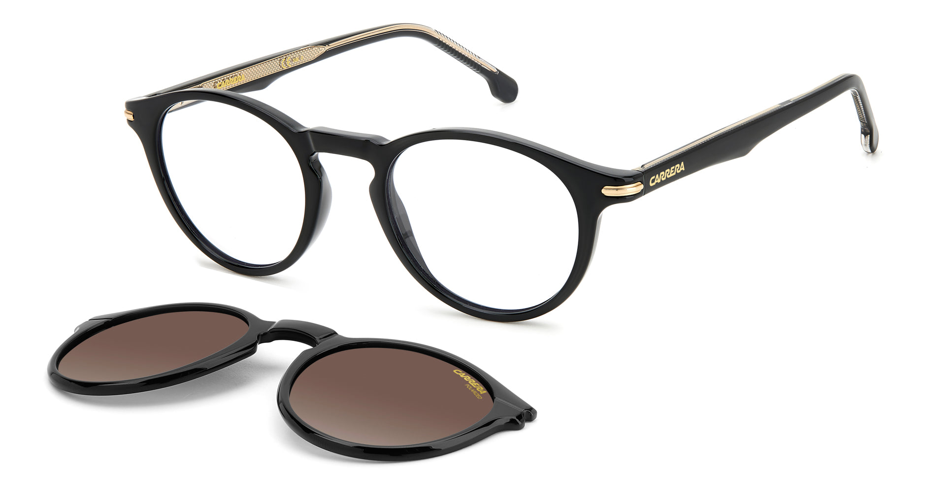 Carrera 297/CS Clip-On Sunglasses - Polarized Sports Sunglasses for Running, Cycling & Outdoor Activities - UV Protection & Lightweight Design
