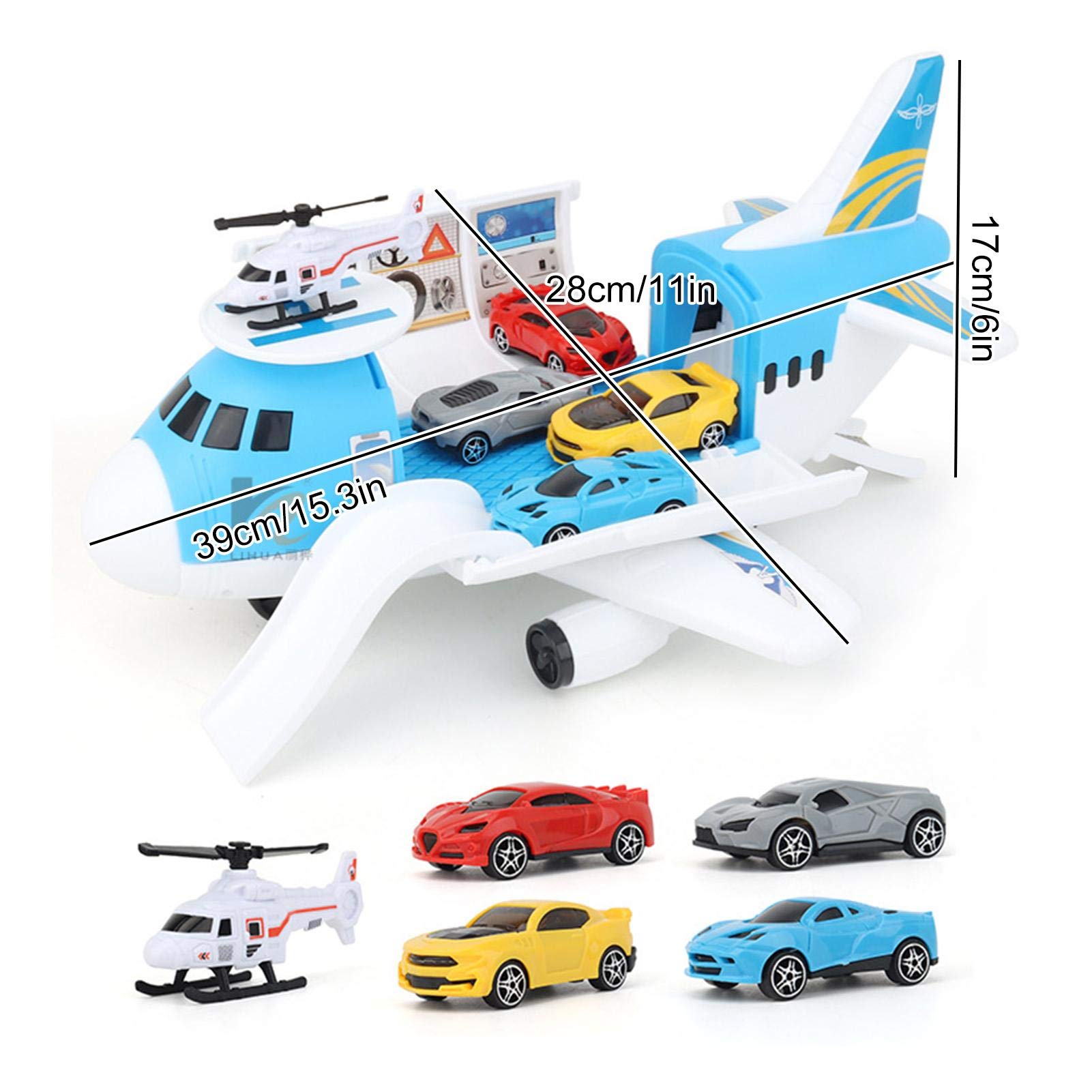 Courti Plane Toy Set - 12 PCS Airplane & Car Toys for Kids Ages 3-6 | STEM Learning Educational Toys for Toddlers | Perfect for Birthday Gifts, Preschool Playtime & Travel Activities