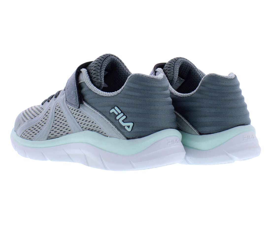 Fila Girls' Fraction 3 Strap Glitter Sneakers - Lightweight Athletic Shoes for Kids (Toddler/Youth) - Perfect for School, Playground & Casual Wear