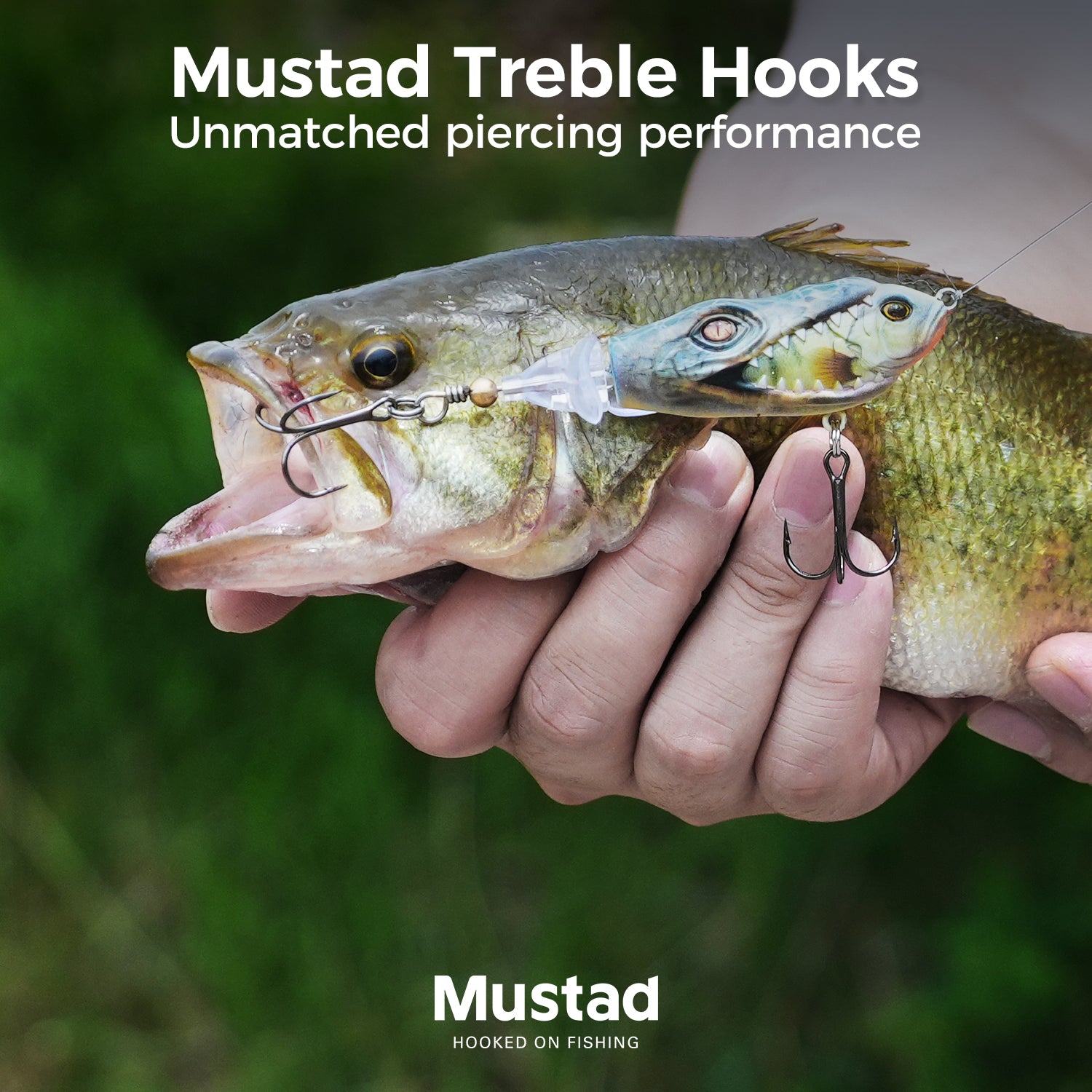 Top-Rated M1 Plopper Fishing Lure with Double Blades - Premium Bass & Pike Bait for Freshwater & Saltwater - Perfect for Topwater Fishing & Tournament Anglers