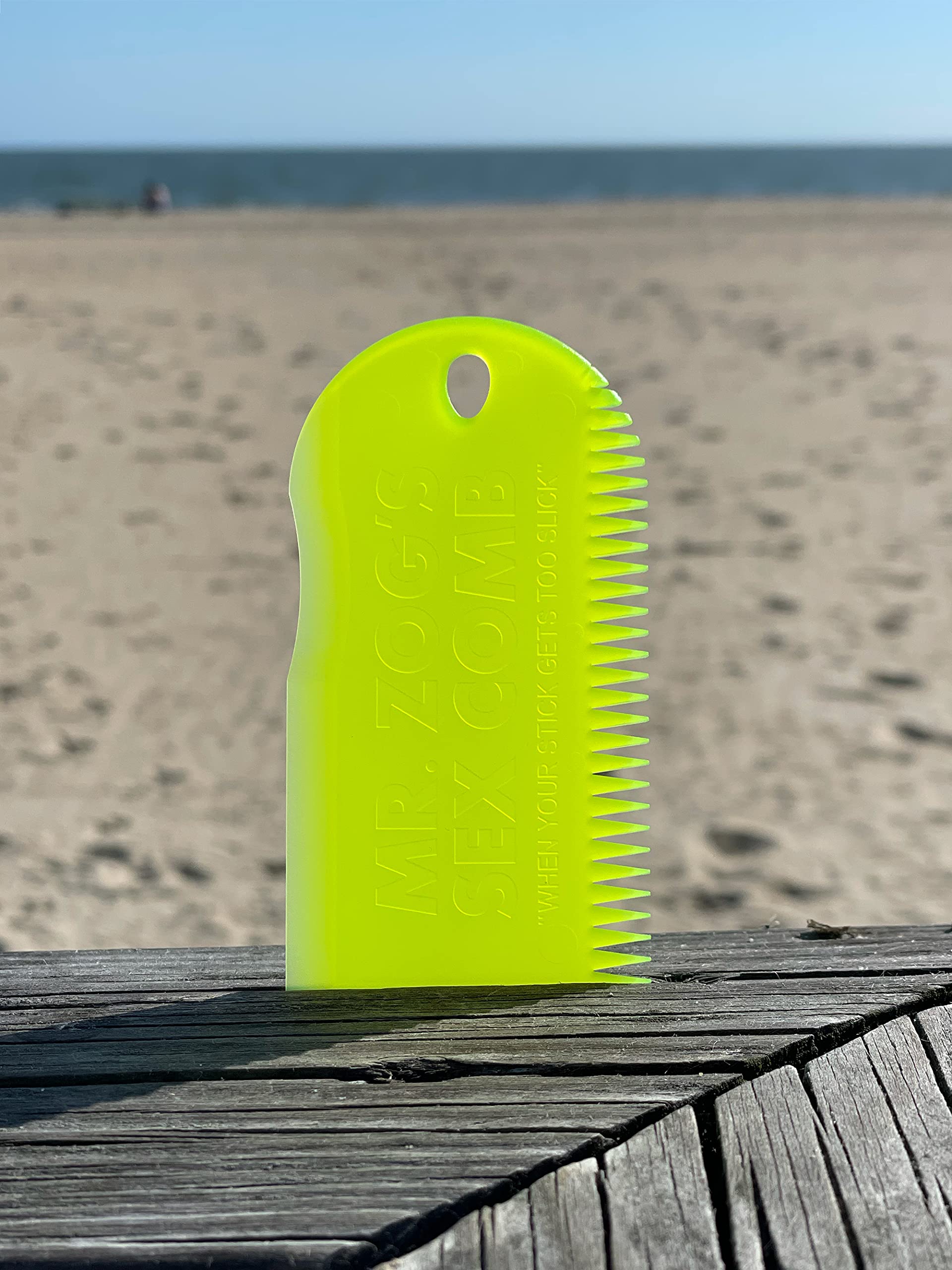Premium Yellow Sex Wax Surfboard Wax Comb - Non-Slip Grip for All Surf Conditions, Long-Lasting Traction - Perfect for Surfing, Bodyboarding & Water Sports