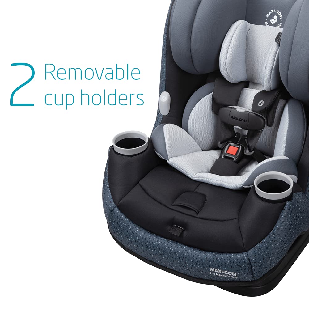 Maxi-Cosi Pria Max All-in-One Convertible Car Seat for Babies & Toddlers | Tetra Graphite - PureCosi | Safe & Comfortable for Travel, School & Family Road Trips