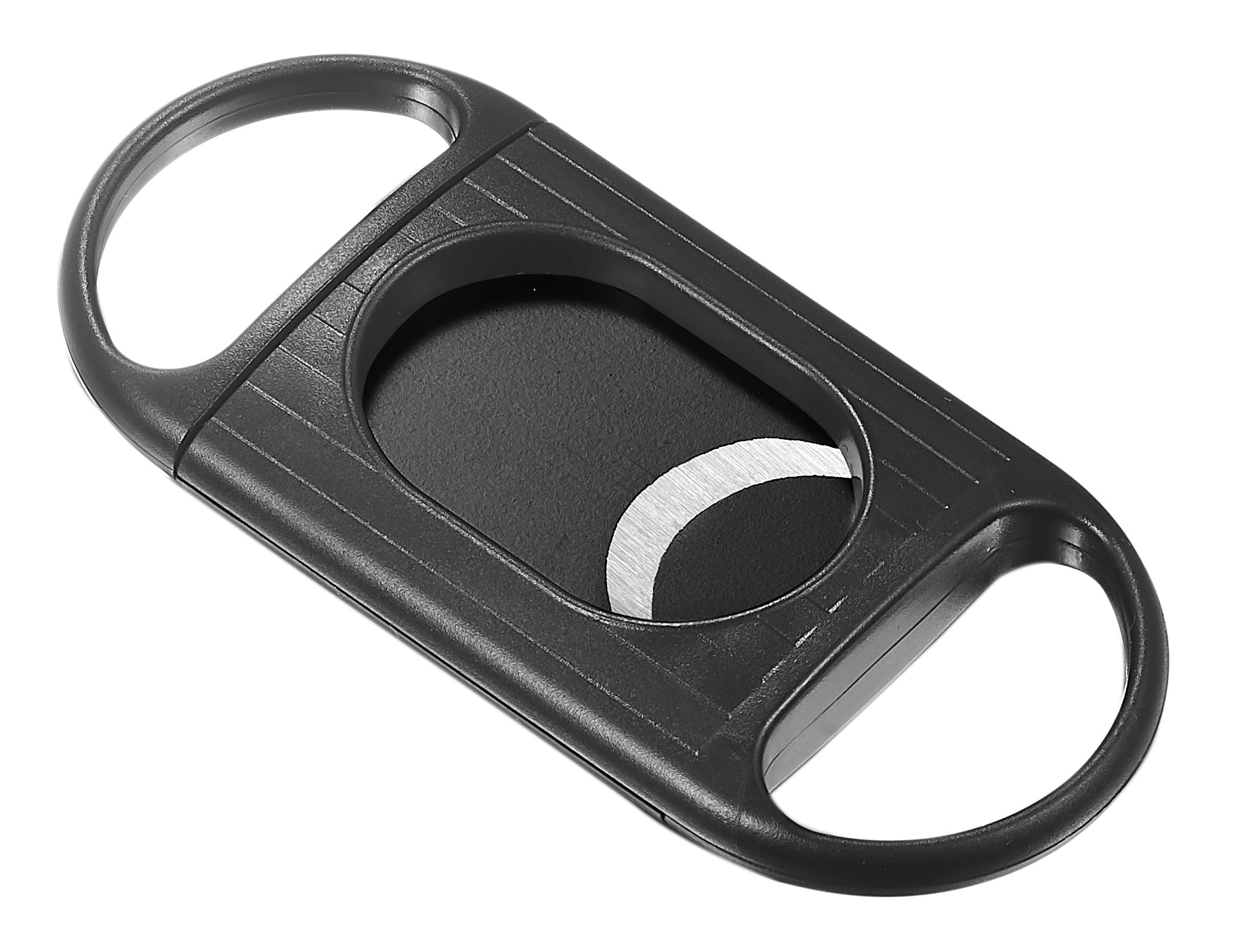 Visol Bravo Single Action Cigar Cutter with Black Blade - Premium Stainless Steel Cutter for Cigars, Perfect for Home, Office & Outdoor Use