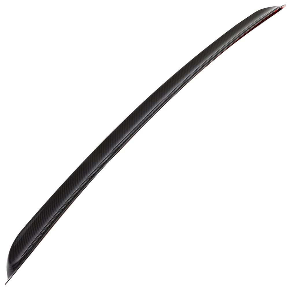 Carbon Fiber Rear Roof Spoiler for Dodge Challenger 2008-2021 - Glossy Black Rear Window Roof Top Spoiler Wing - Enhances Aerodynamics & Sporty Look for Street Racing & Car Shows
